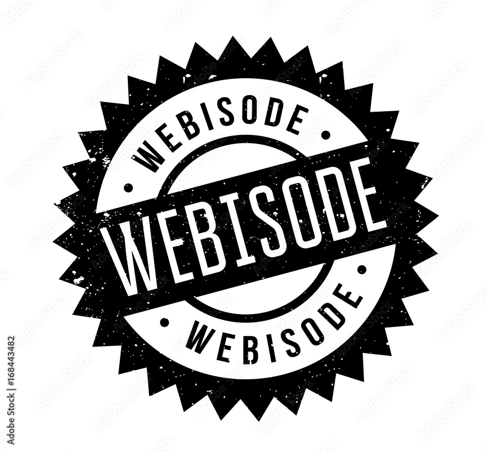 Webisode rubber stamp. Grunge design with dust scratches. Effects can be easily removed for a clean, crisp look. Color is easily changed. Webisode rubber stamp. Grunge design with dust scratches. Effects can be easily removed for a clean, crisp look. Color is easily changed.