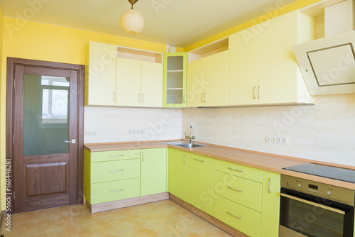 Fototapeta Naklejka Na Ścianę i Meble -  Kitchen interior in modern apartment