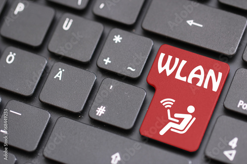 Wlan Zeichen auf Tastatur