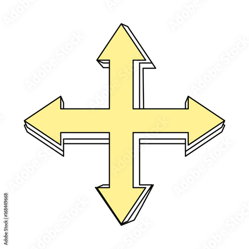Infographic arrows symbol