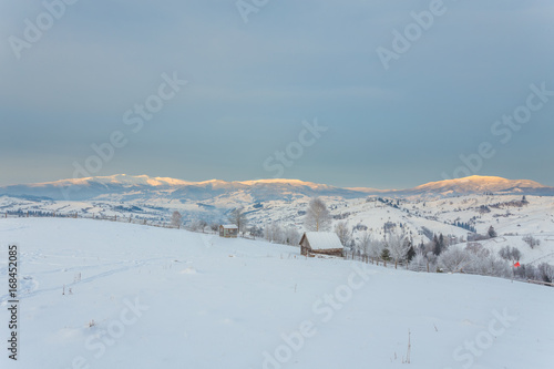 Winter landscape with the road © Ryzhkov Oleksandr