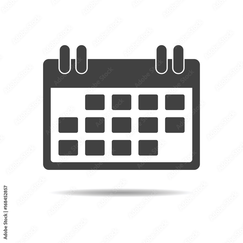 Table calendar flat icon, vector Table calendar flat icon, vector