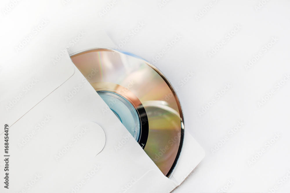 compact disk in envelope.