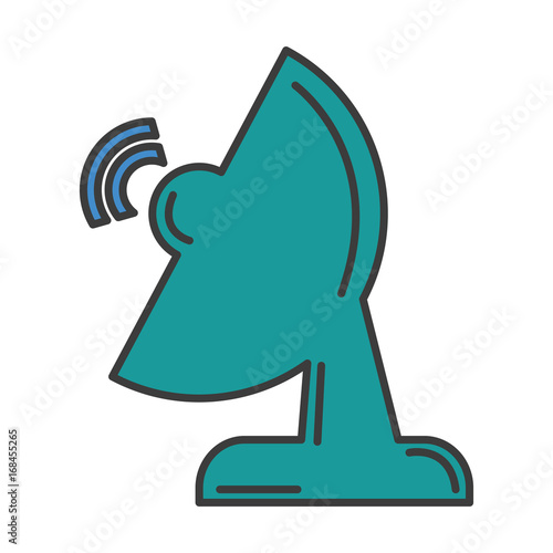 communication antena isolated icon vector illustration design
