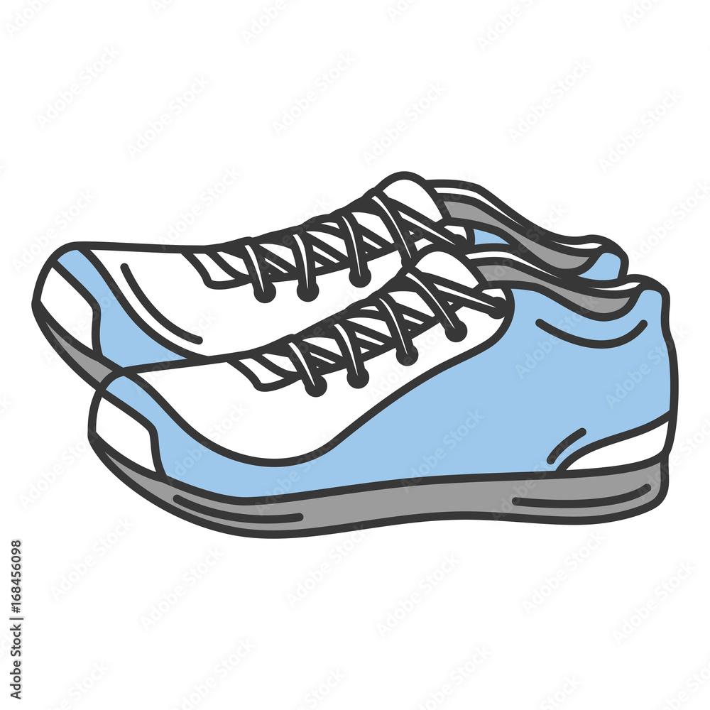 sport shoes isolated icon vector illustration design