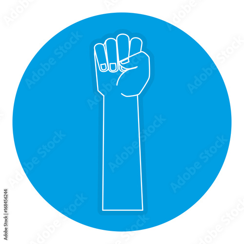 hand human fist icon vector illustration design