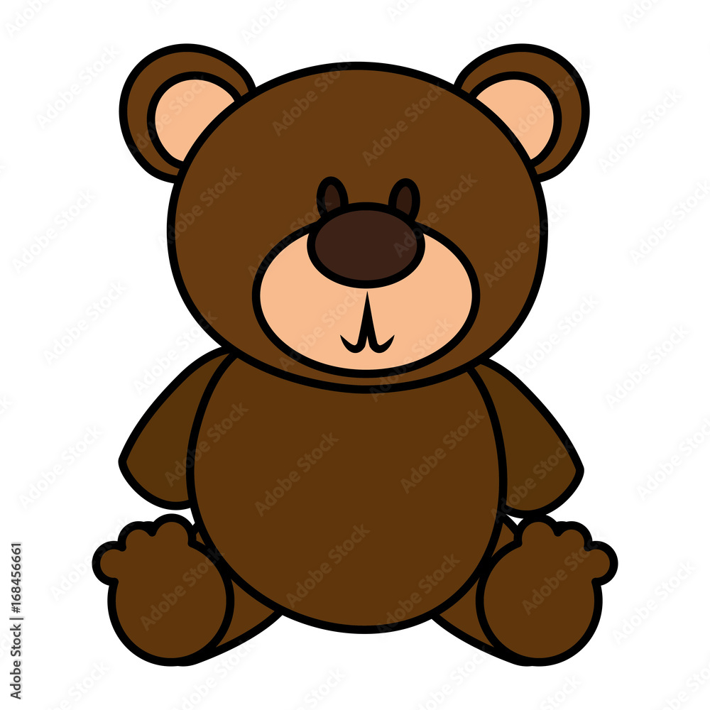 bear teddy isolated icon vector illustration design bear teddy isolated icon vector illustration design