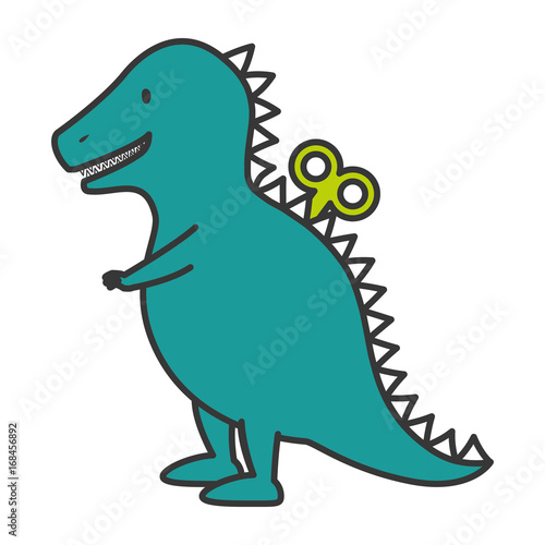 t-rex toy isolated icon vector illustration design