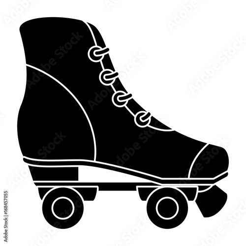 skates old isolated icon vector illustration design