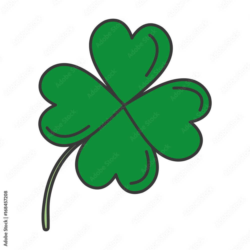 saint patrick clover icon vector illustration design saint patrick clover icon vector illustration design