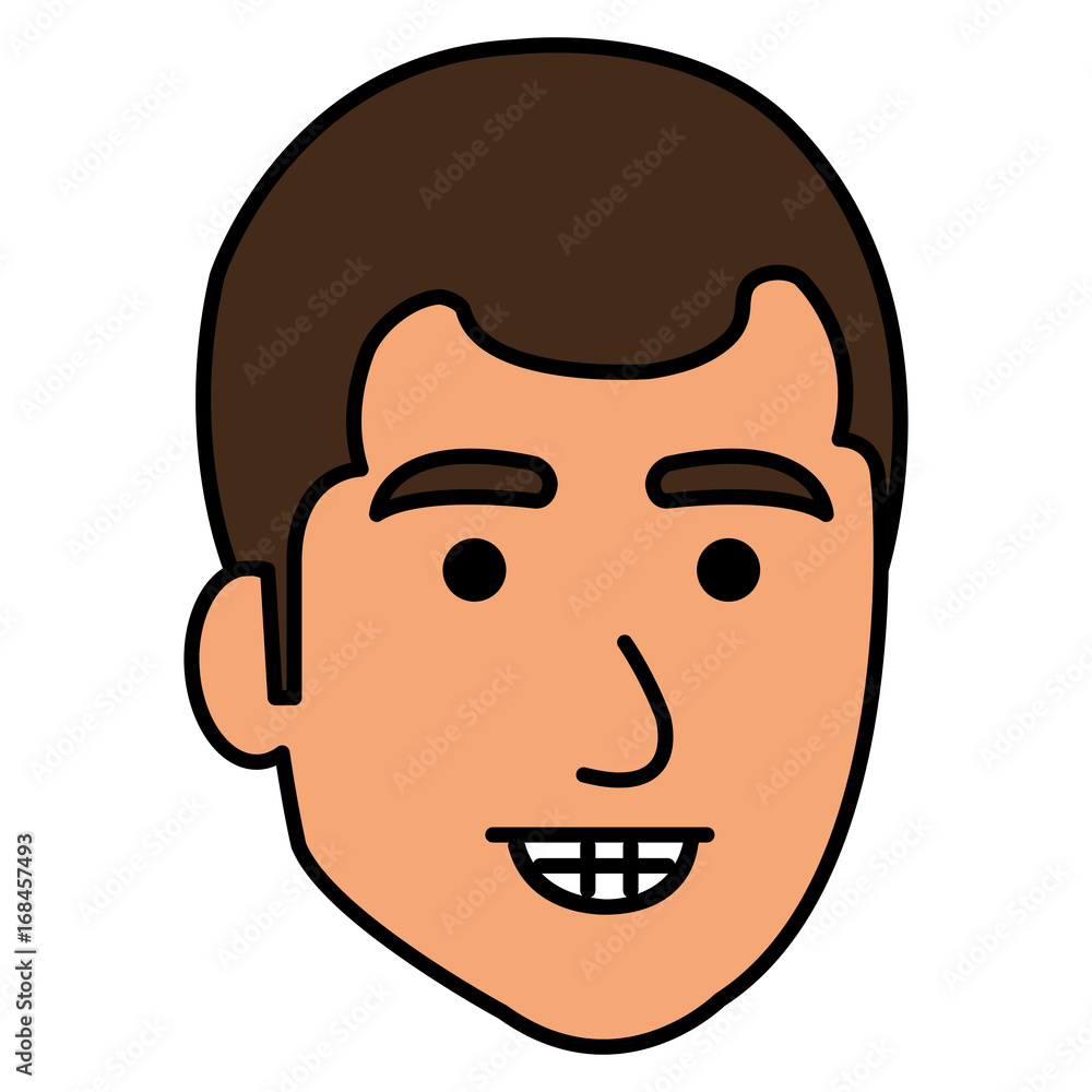 young man head avatar character vector illustration design young man head avatar character vector illustration design