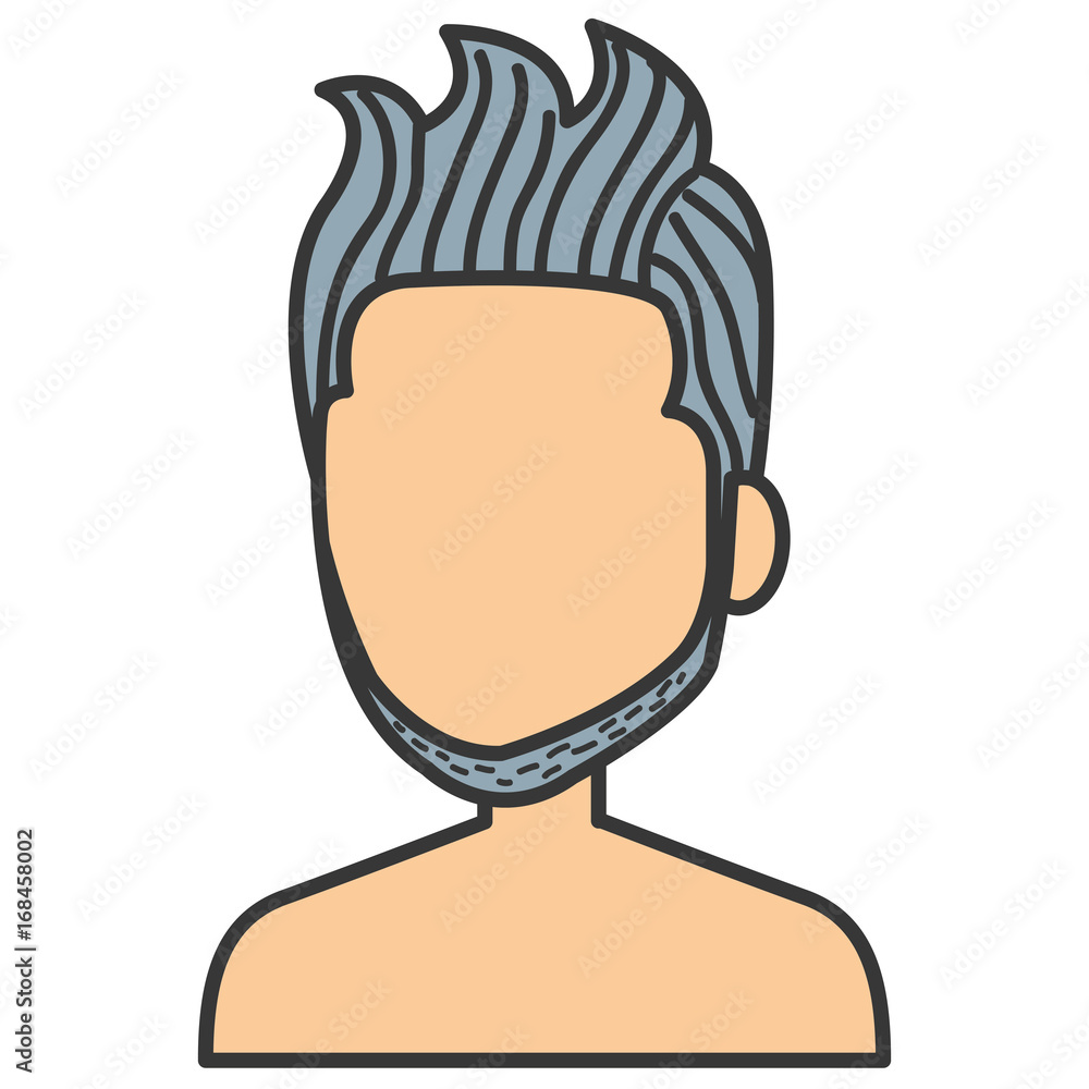 young man shirtless avatar character vector illustration design young man shirtless avatar character vector illustration design