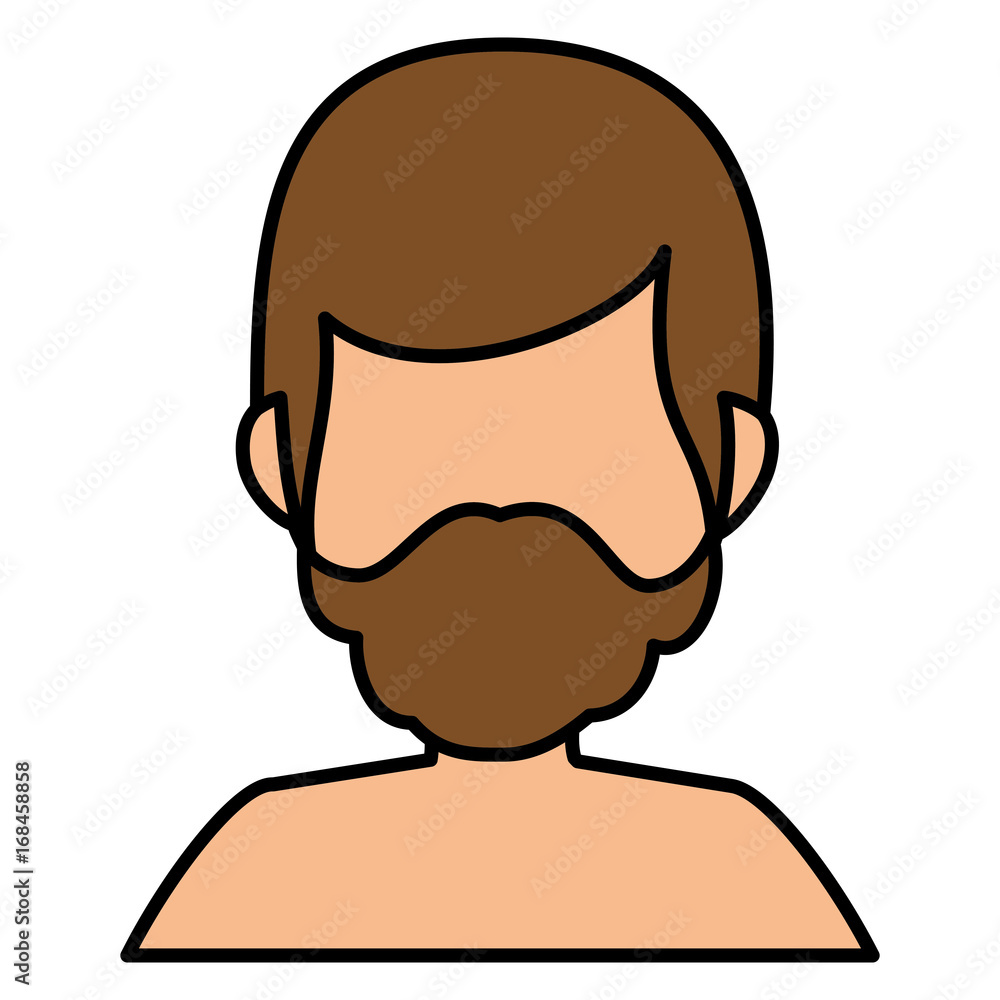 young man shirtless avatar character vector illustration design young man shirtless avatar character vector illustration design