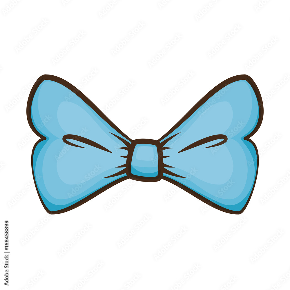 Fototapeta premium decorative bow icon over white background vector illustration