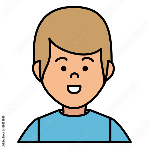 young man avatar character vector illustration design