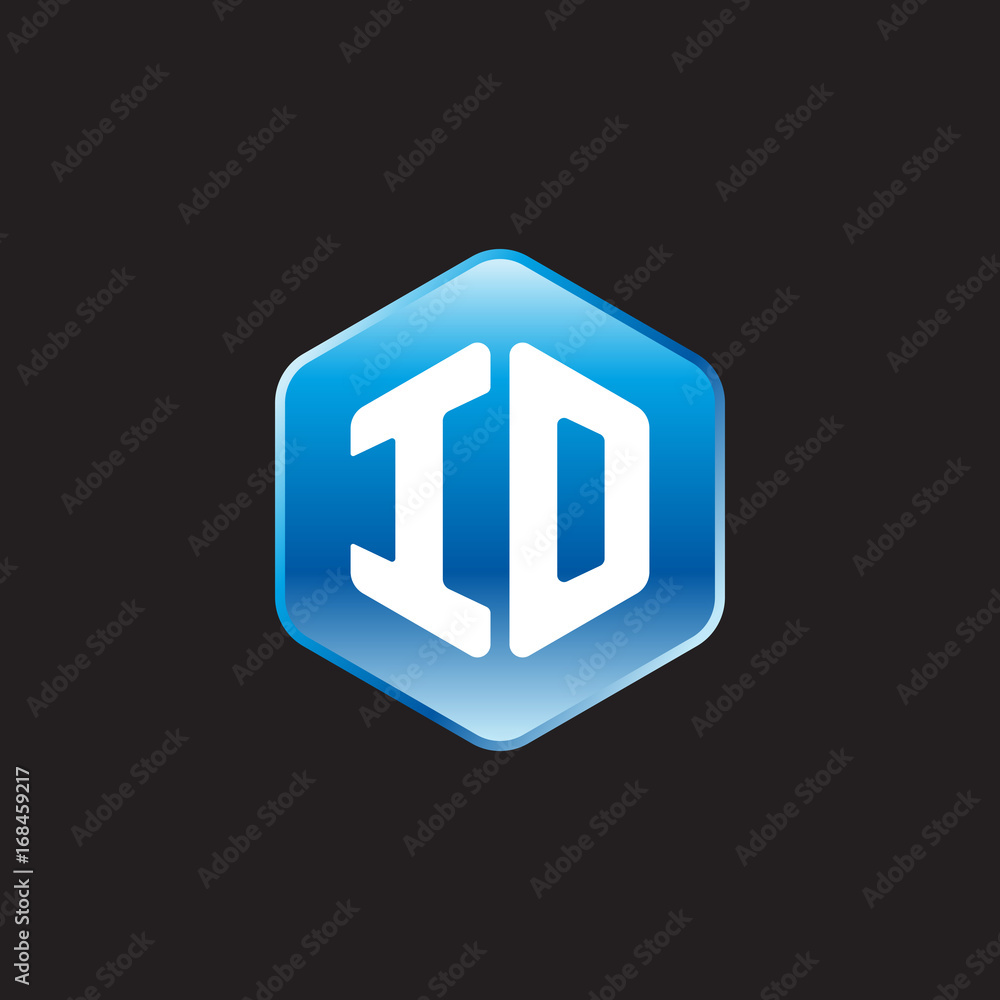 Initial letter IO, modern glossy hexagon logo, gradient blue color on black background
Initial letter IO, modern glossy hexagon logo, gradient blue color on black background