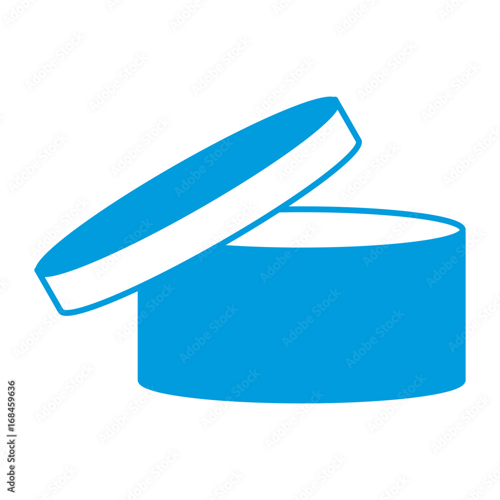 opened round gift box on white background vector illustration opened round gift box on white background vector illustration