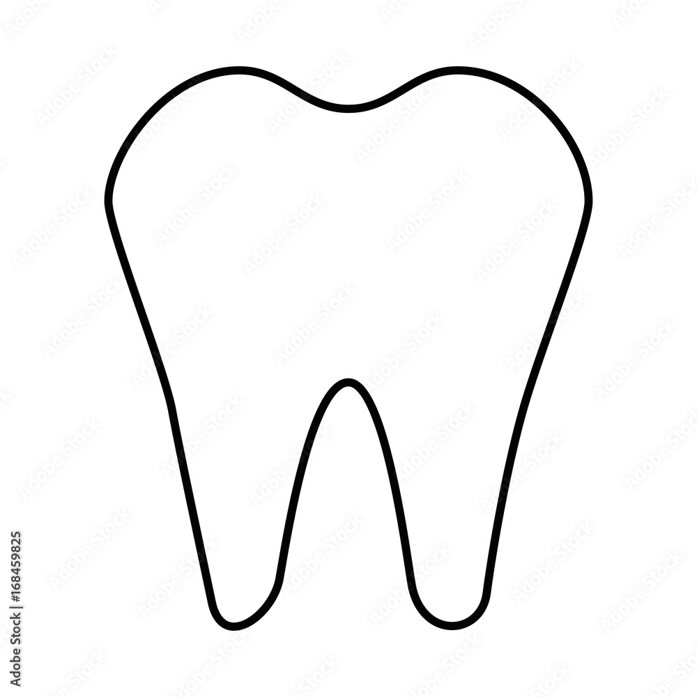 tooth icon over white background vector illustration tooth icon over white background vector illustration