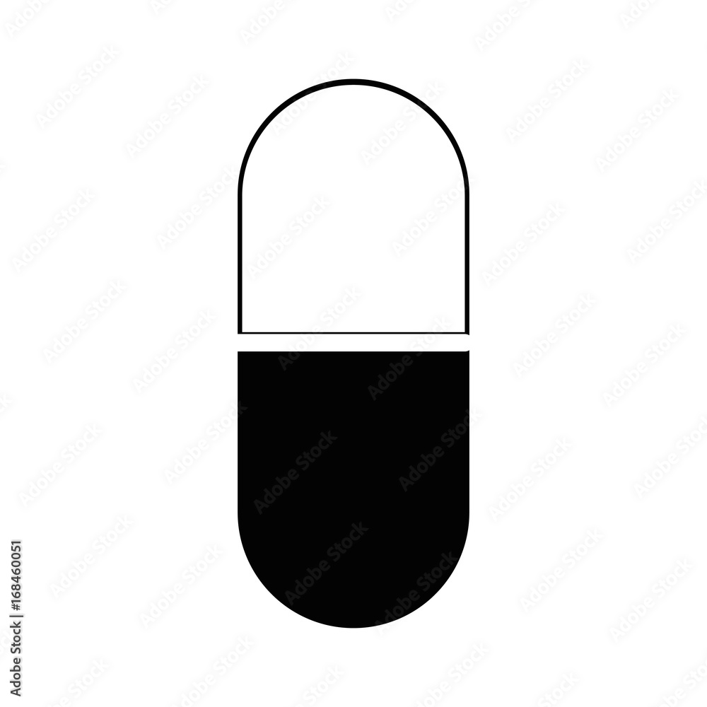medicine pill icon over white background vector illustration medicine pill icon over white background vector illustration
