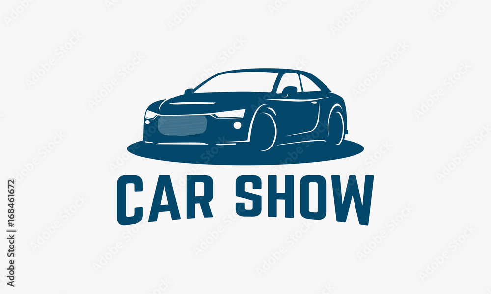 Car Show Logo template designs, Automotive logo badge vectr illustration