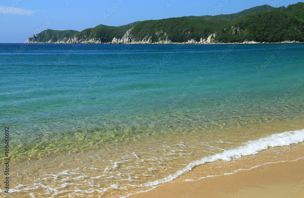 Obraz premium Sea scape. The Calm Bay, Primorye, Russia