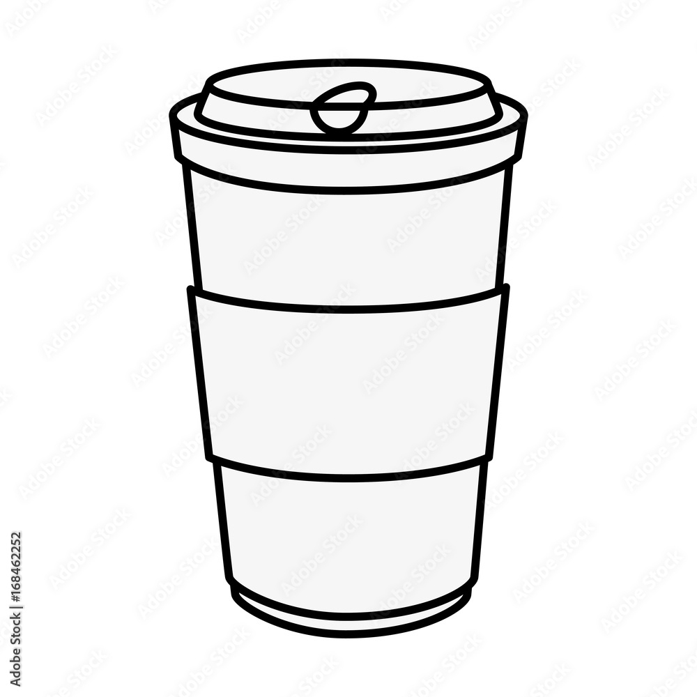 coffee cup icon over white background vector illustration coffee cup icon over white background vector illustration