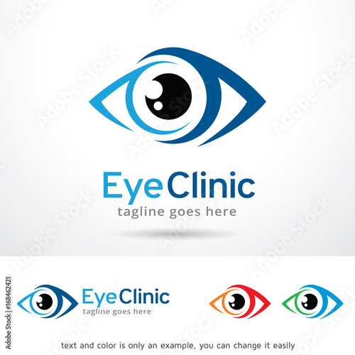Eye Clinic Logo Template Design Vector, Emblem, Design Concept, Creative Symbol, Icon