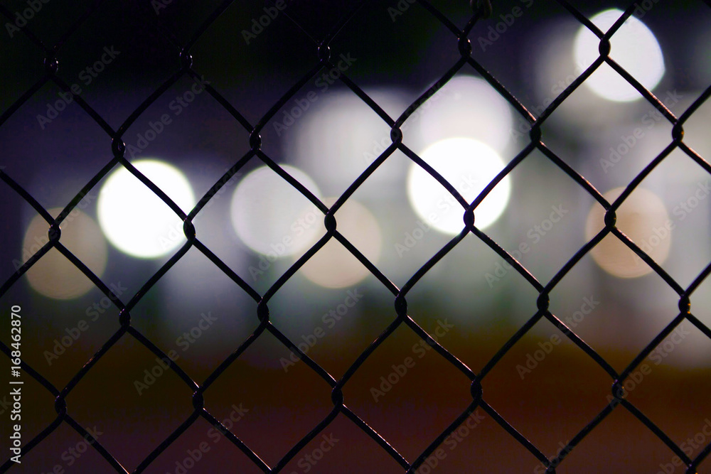 Fototapeta premium Bokeh Fence