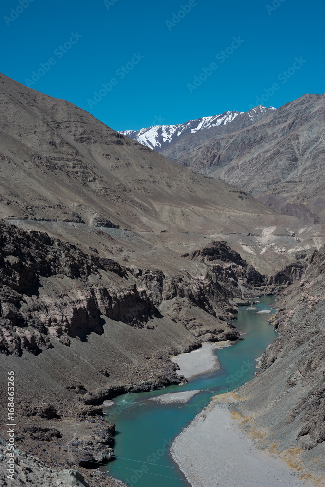 Indus river in Hemis national park, Leh Ladakh, India