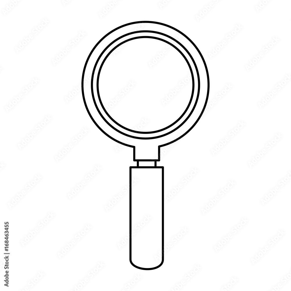 magnifying glass icon over white background vector illustration magnifying glass icon over white background vector illustration