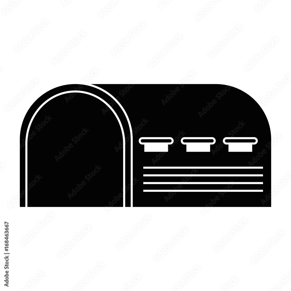 warehouse icon over white background vector illustration warehouse icon over white background vector illustration