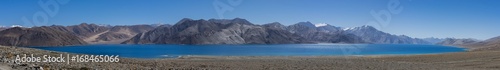 Panoramic shot of Pangong lake, Ladakh, India