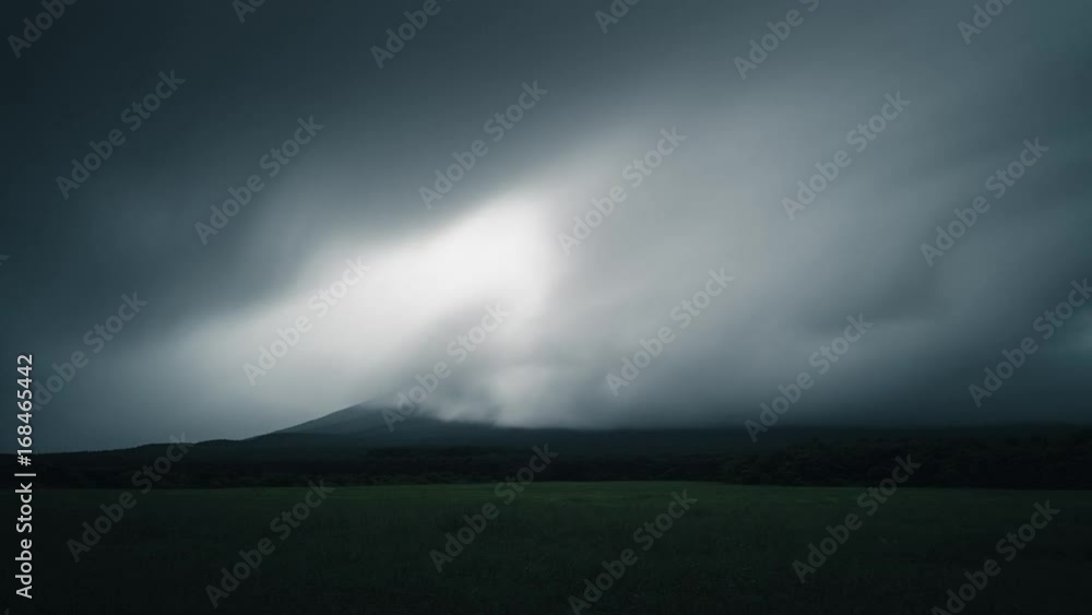 岩手山は雲の中 4K タイムラプス 岩手山は雲の中 4K タイムラプス