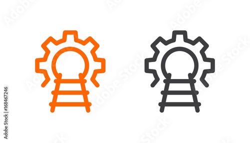 Railway Gear Maintenance Logo