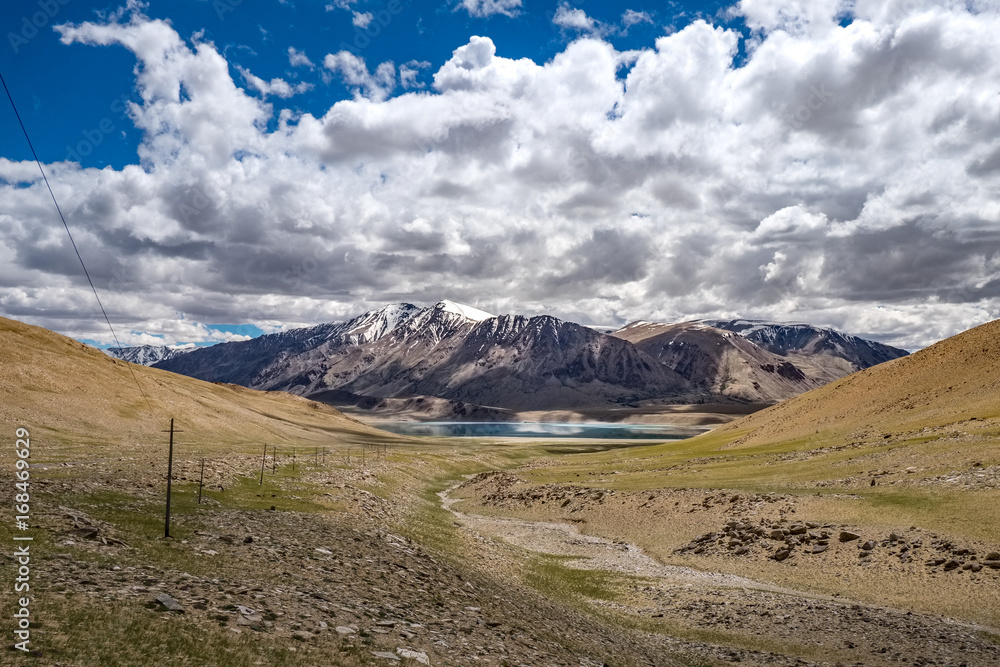 Landscape around Kyagar Tso near Tso Moriri in Ladakh, India Landscape around Kyagar Tso near Tso Moriri in Ladakh, India