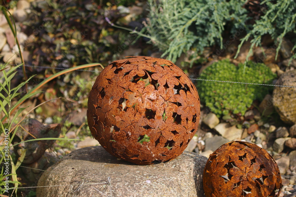 rostige Gartenkugeln, DEKO rostige Gartenkugeln, DEKO