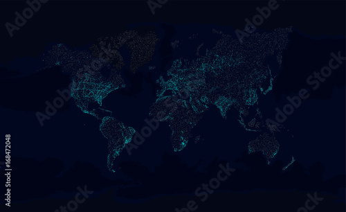 World Map at Night