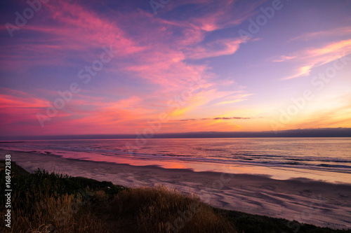 vivid sunset on the pacific coast Oregon USA