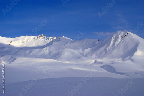 Snow-white mountains