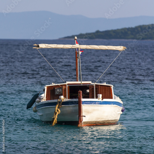 Nice view from Zavala in Hvar Island in Croatia photo