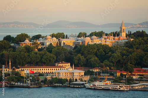 Topkapi Palace and Bosporus,Istanbul,Turkey. photo