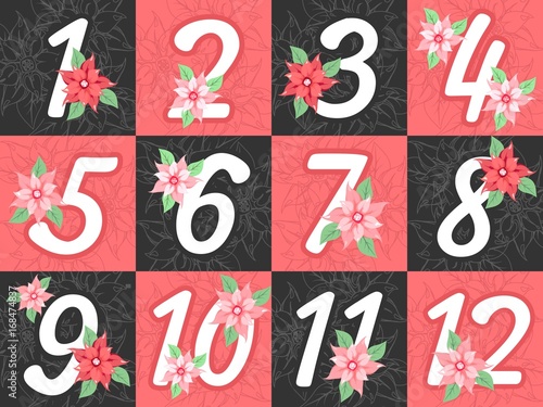 Advent calendar numbers