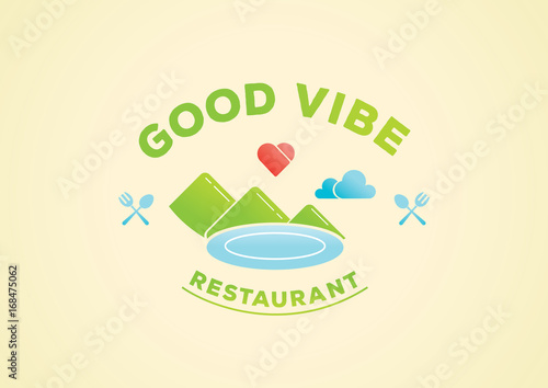 good vibe restaurant illustration