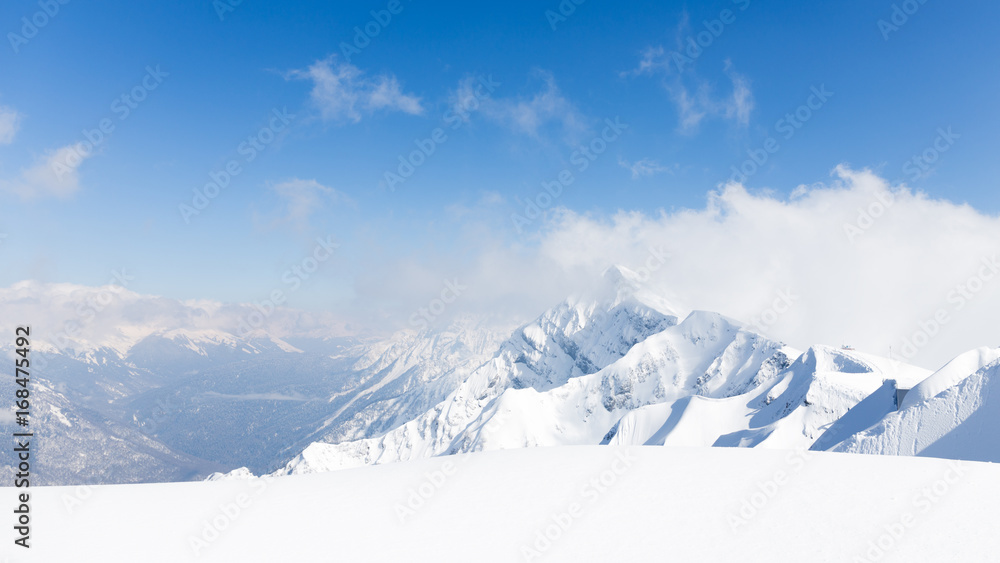 Fototapeta premium Pure snow in the mountains