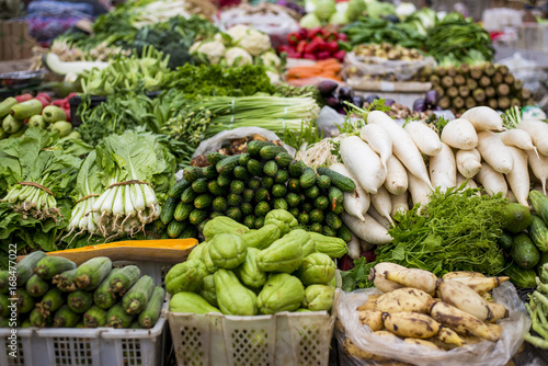 Green vegetables in Chinese market