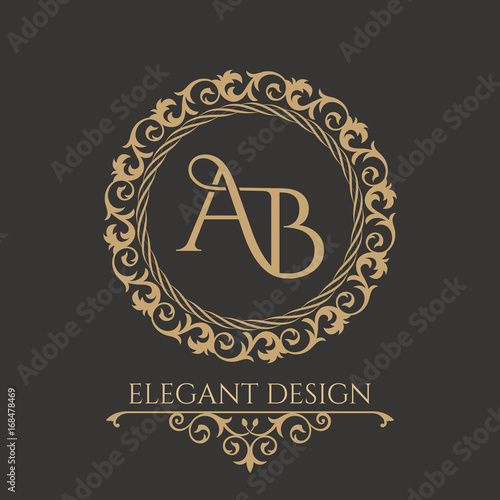 Monogram from intertwining letters