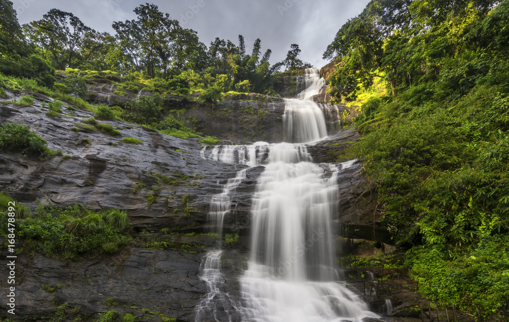 Attukkad waterfall in Munnar, Kerala, India