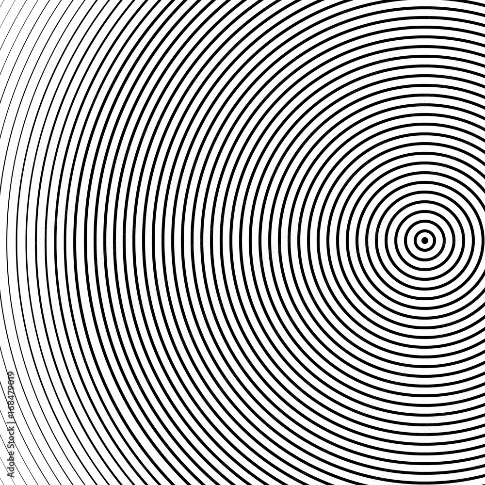 Abstract concentric circles texture in black and white colors, background pattern in modern style. Abstract concentric circles texture in black and white colors, background pattern in modern style.