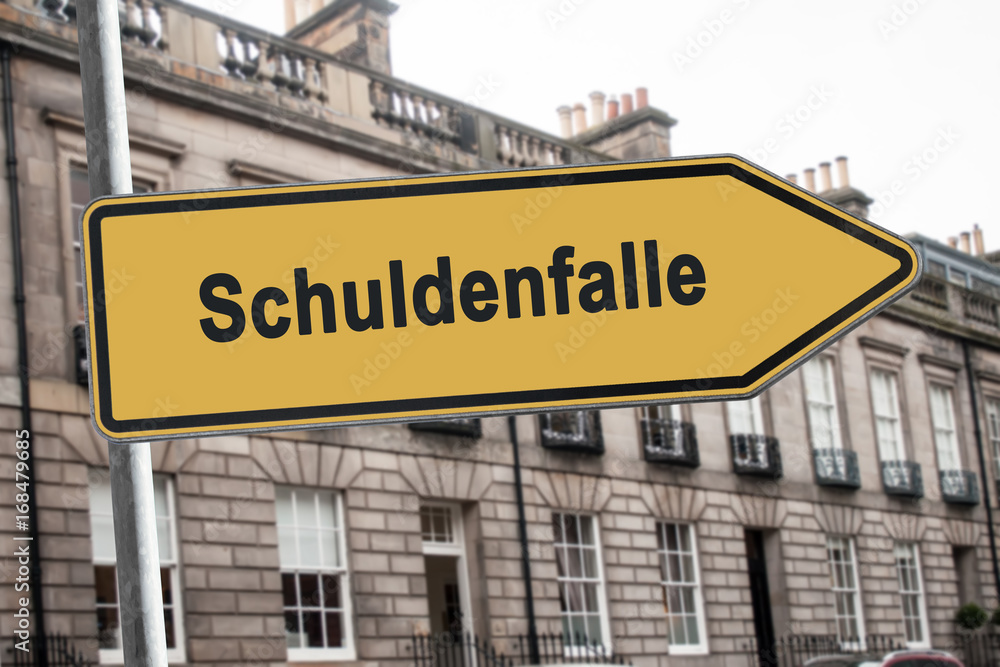 Schild 238 - Schuldenfalle