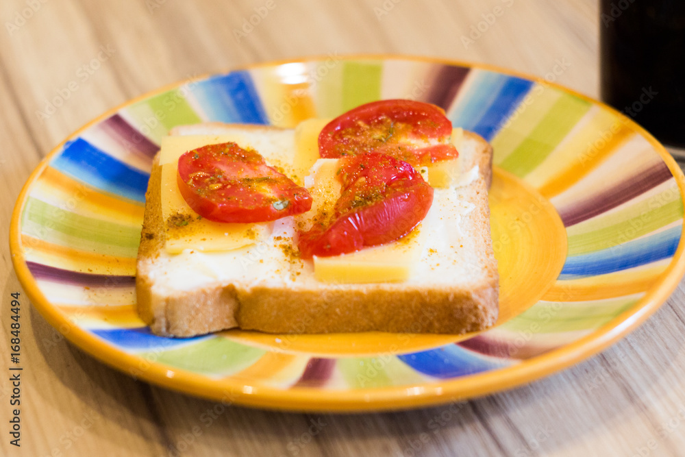 the sandwich on the plate on the table3 the sandwich on the plate on the table3